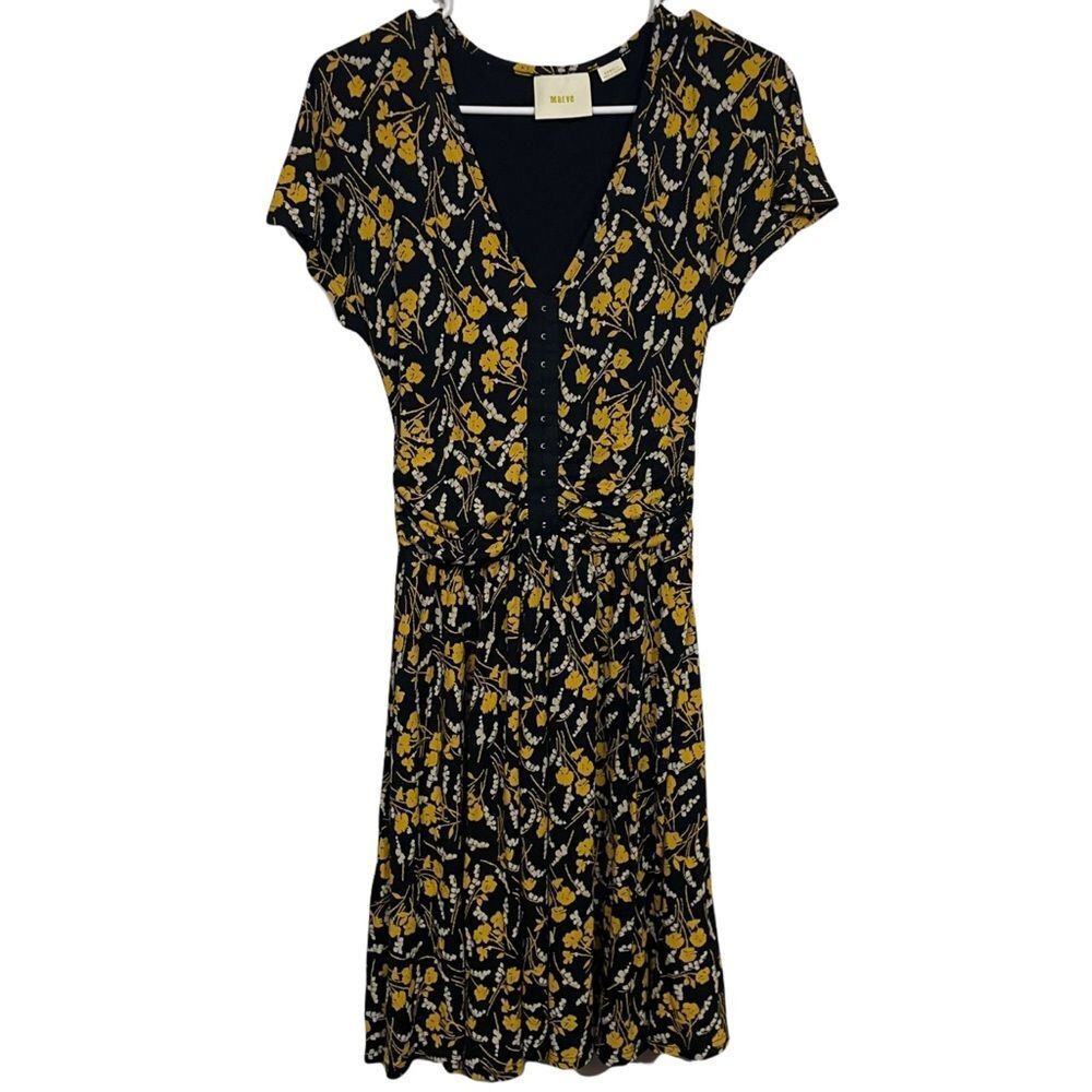 Anthropologie Maeve Floral Fit and Flare Dress